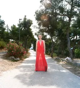  BEC + BRIDGE XANTHI V NECK MAXI DRESS s6 for rent on The Volte - image 4