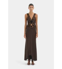 Sir the Label Aries Cut Out Maxi Gown Bitter Chocolate Size 0P for rent on The Volte - image 2