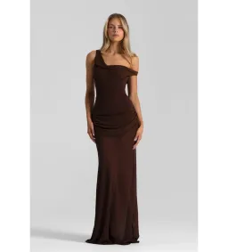 Natalie Rolt Cadence Maxi Gown Espresso Size 1 / AU 8 for rent on The Volte - image 1