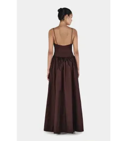 Hansen & Gretel Bellini Maxi Gown Chocolate Size M / AU 10 for rent on The Volte - image 3
