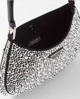 Prada Cleo Satin Bag with Rhinestones for rent on The Volte - image 4