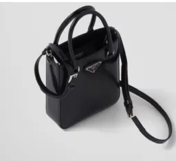 Prada Small Leather Brushed Tote for rent on The Volte - image 3