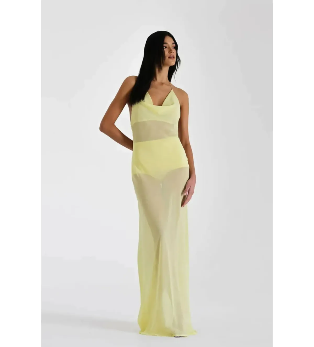 Natalie Rolt Ariana Maxi Dress Yellow Size 1 / AU 8 - Image 1