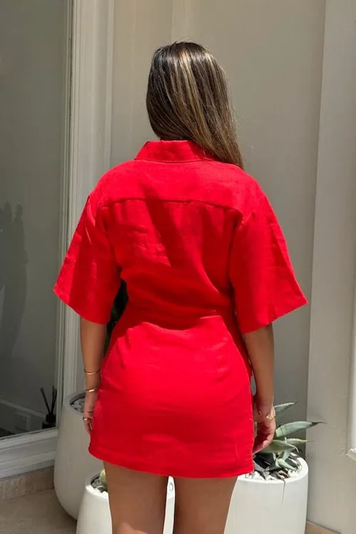 Sneaky Link: Vida Mini Dress Red size XL - Image 3