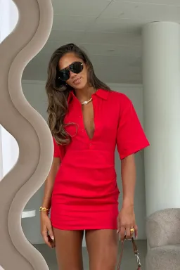 Sneaky Link: Vida Mini Dress Red size XL for rent on The Volte - image 2