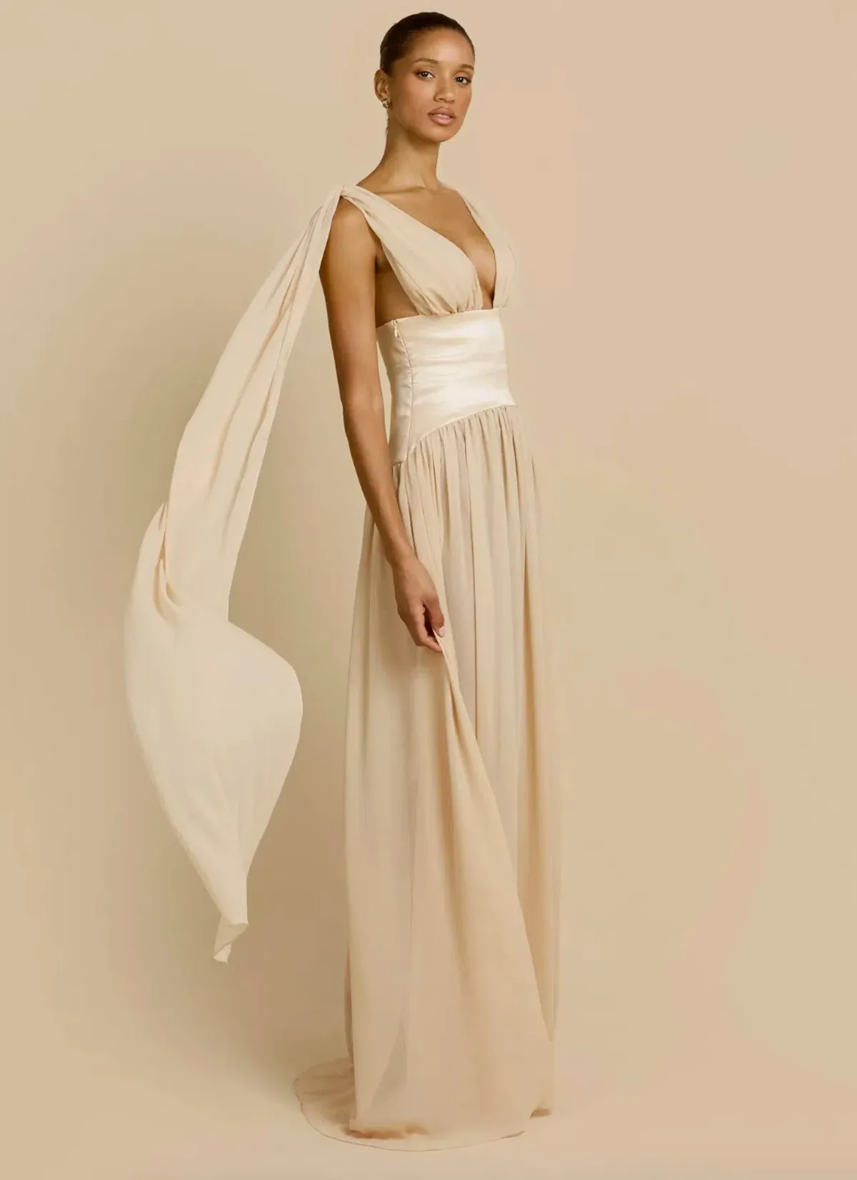 Arcina Ori Ramona Maxi Dress Champagne Size S / AU 8 - Image 4
