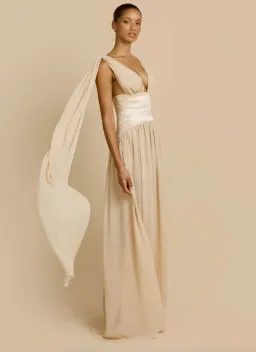 Arcina Ori Ramona Maxi Dress Champagne Size S / AU 8 for rent on The Volte - image 4