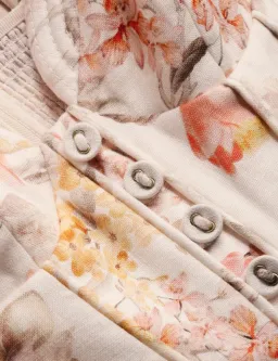 💙 ZIMMERMAN Luna Buttoned Picnic Midi Dress – Cream Songbird Floral – Size 12 AU (Sz 2)💙 for rent on The Volte - image 4