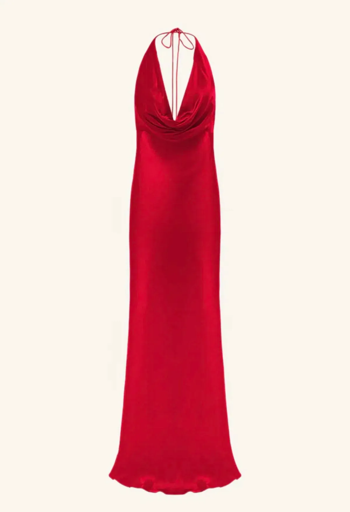 Shona Joy Halter Low Cowl Maxi Dress Size 6 - Image 4