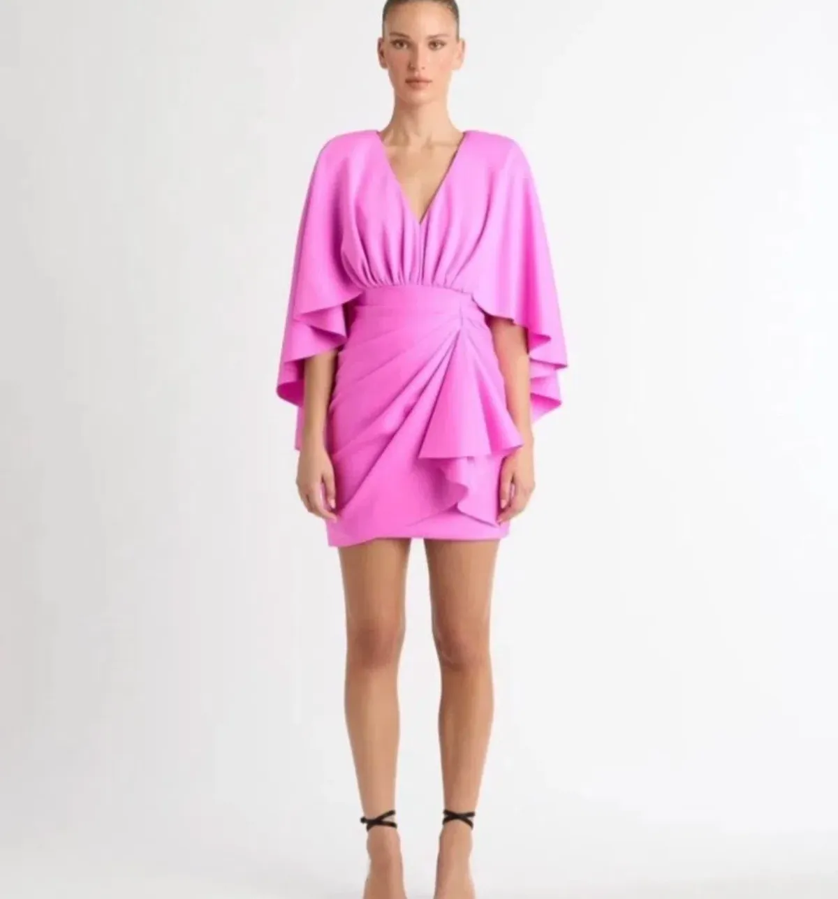 MARIAM SEDDIQ X SHEIKE Pink Draped Dress 16 - Image 3