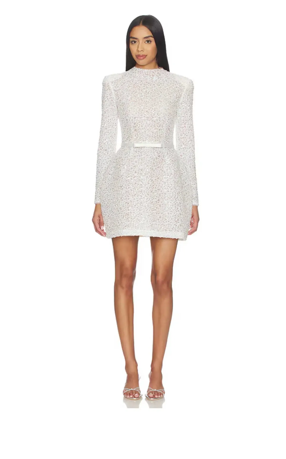Nadine Merabi Edie White Dress - size SM/UK10 - Image 2