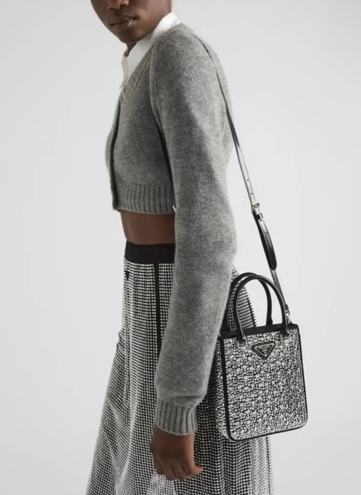 Prada Mini Tote with Crystals - Image 5