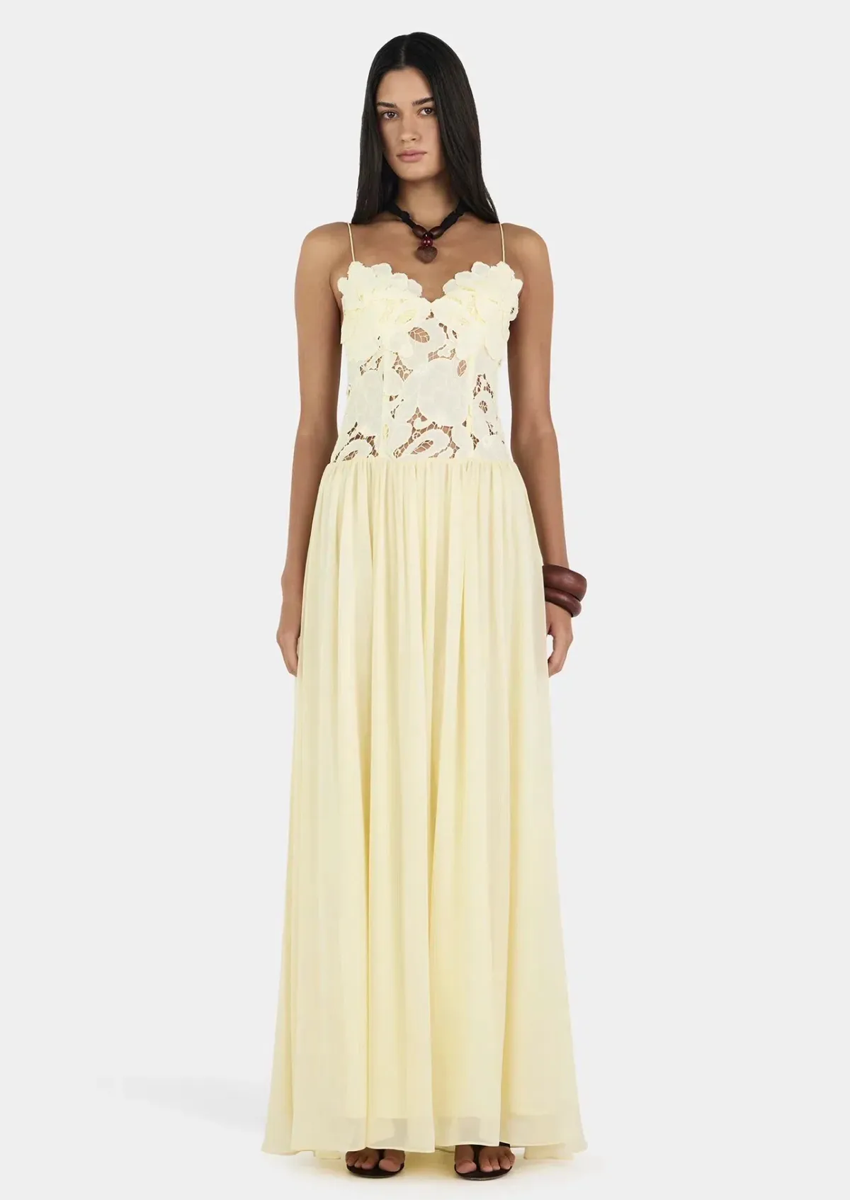 Hansen and Gretel Stephanie Dress size 6 Butter Yellow - Image 3