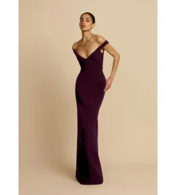 Arcina Ori Ellery Dress in Plum Size S/AU8 for rent on The Volte - image 2