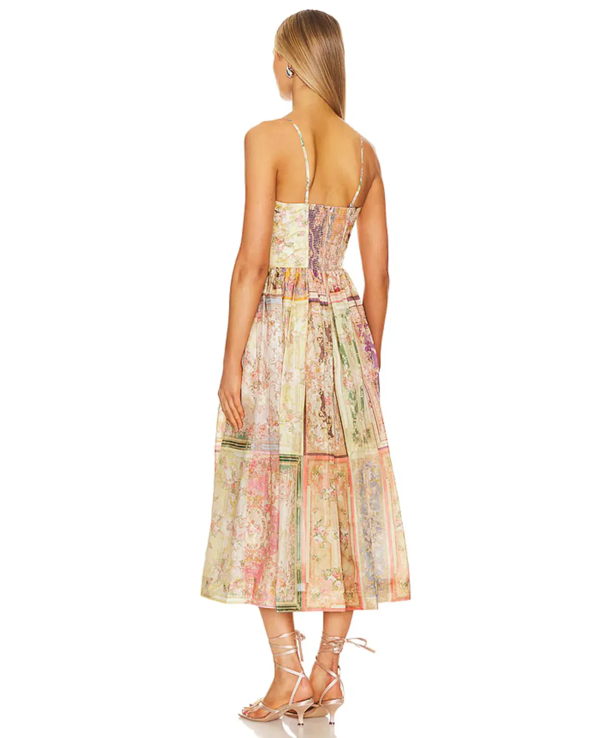 Zimmermann August Tie Front Midi Dress Size 3/ AU 14 - Image 2