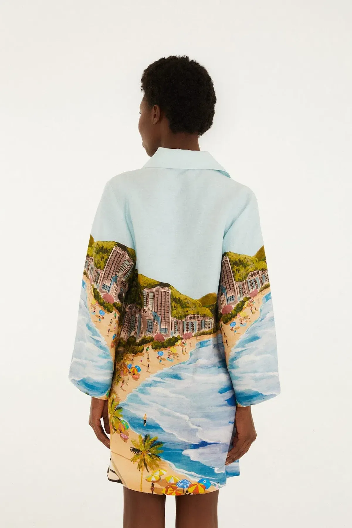 Farm Rio Copacabana Beach Long Sleeve Kimono in Multicolor Size S / AU 8 - Image 3