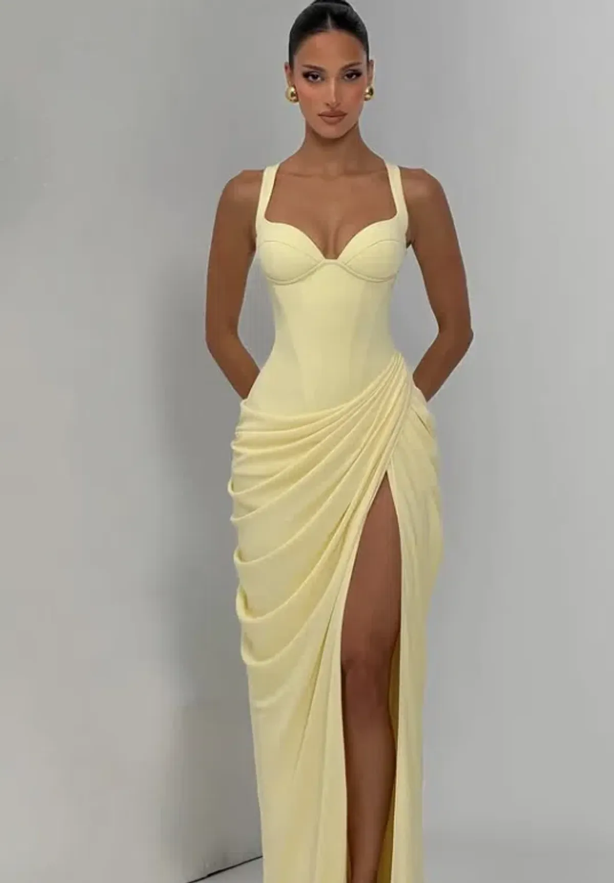 Babyboo Elara Maxi Dress Lemon size 8 - Image 1