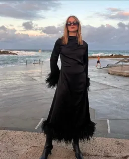 Rachel Gilbert Pietro Dress in Black Size 2/AU10 for rent on The Volte - image 1