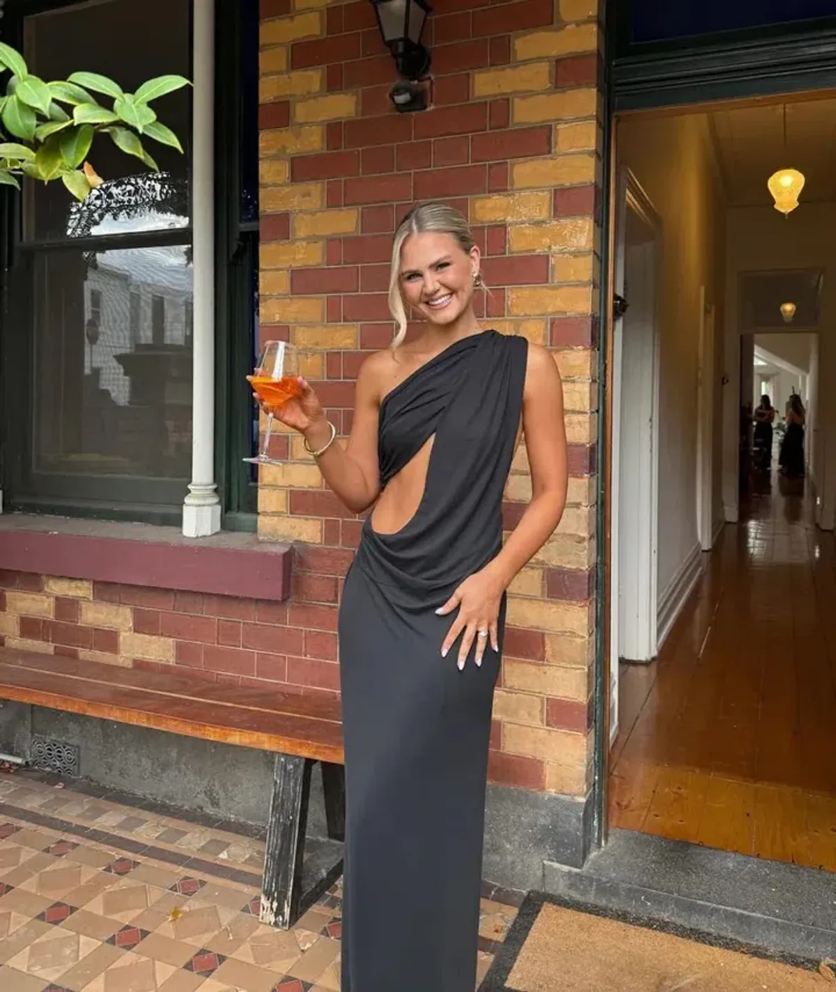 Misha Solstice Cupro Maxi Dress in Black Size S - Image 1