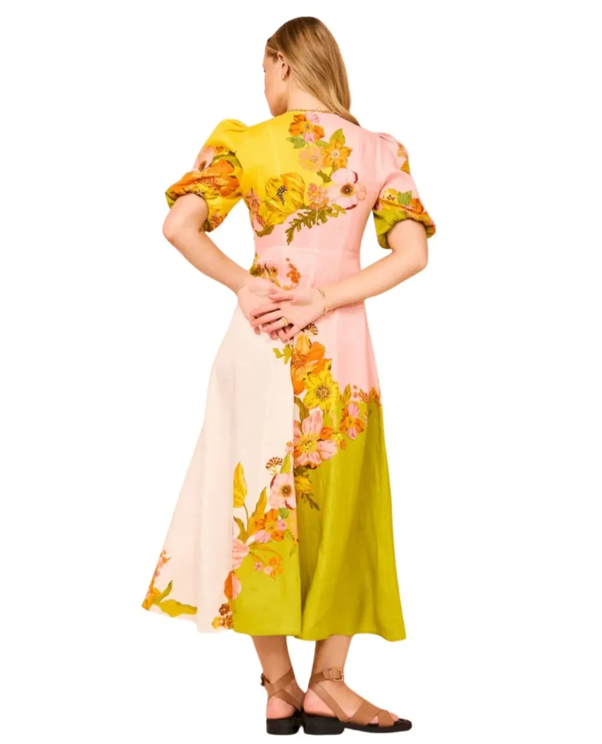 Alemais Silas Midi Dress in Floral Size 8 - Image 3