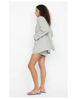 Bec + Bridge Renzo Blazer Size 10 Pale Grey for rent on The Volte - image 4