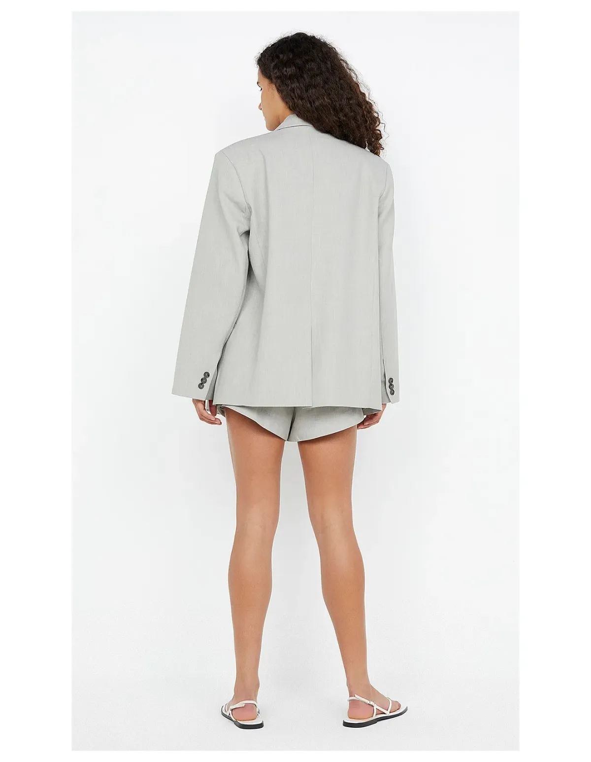 Bec + Bridge Renzo Blazer Size 10 Pale Grey - Image 2