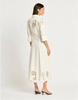 Moss & Spy Lyla Shirt Dress Size 16 AU White for rent on The Volte - image 3