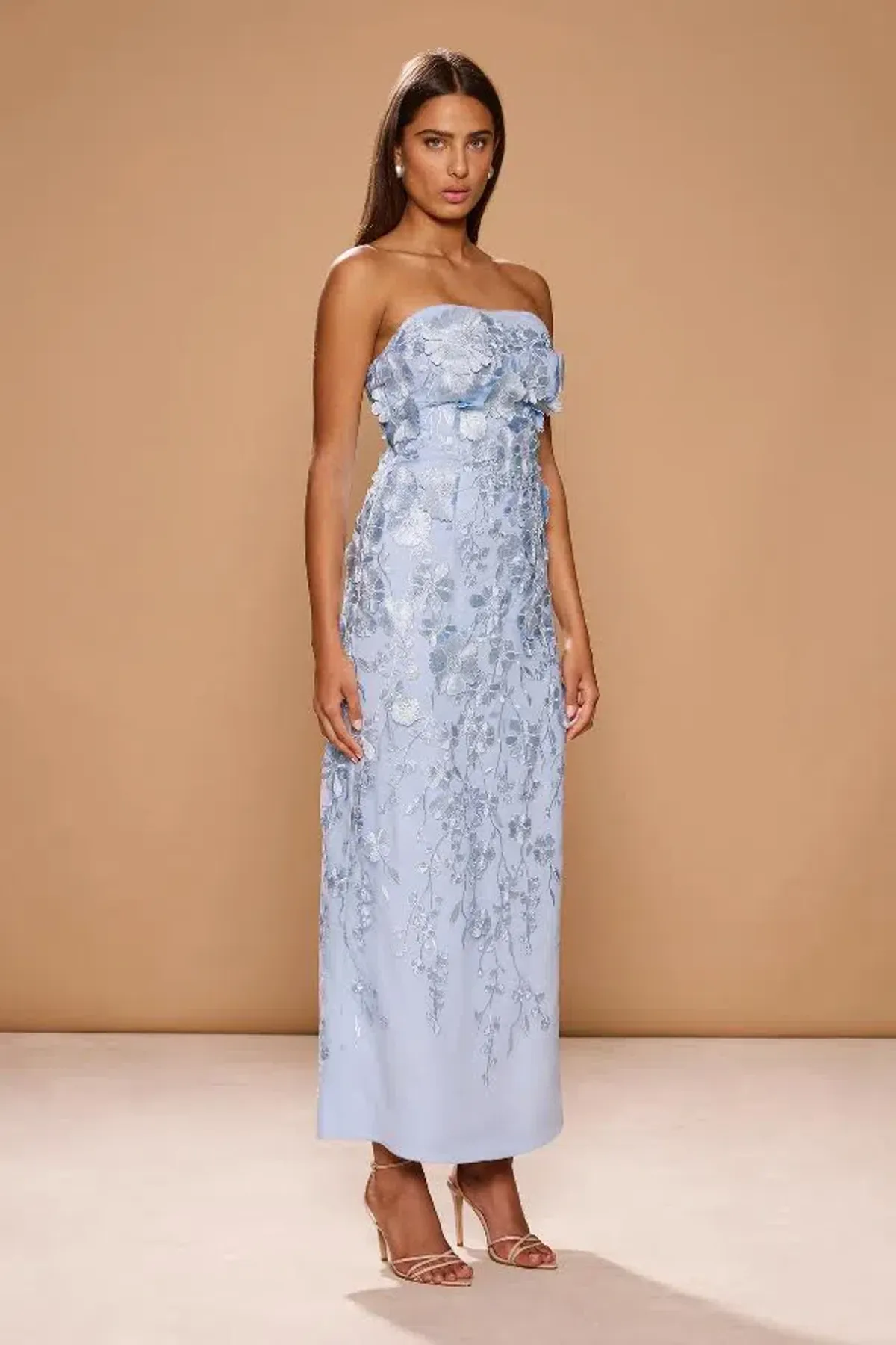 Sonya Moda Zenna Maxi Dress in Hydrangea Blue - Size M/AU10 - Formal Dress - Image 1