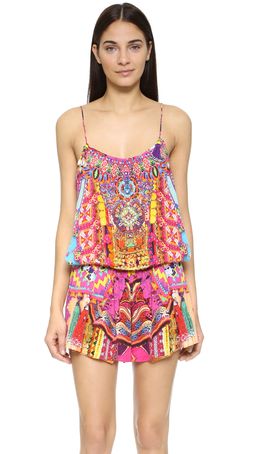 CAMILLA | Child's Play Shoestring Pink Print Playsuit | Size 8 SOLD OUT for rent on The Volte - image 2