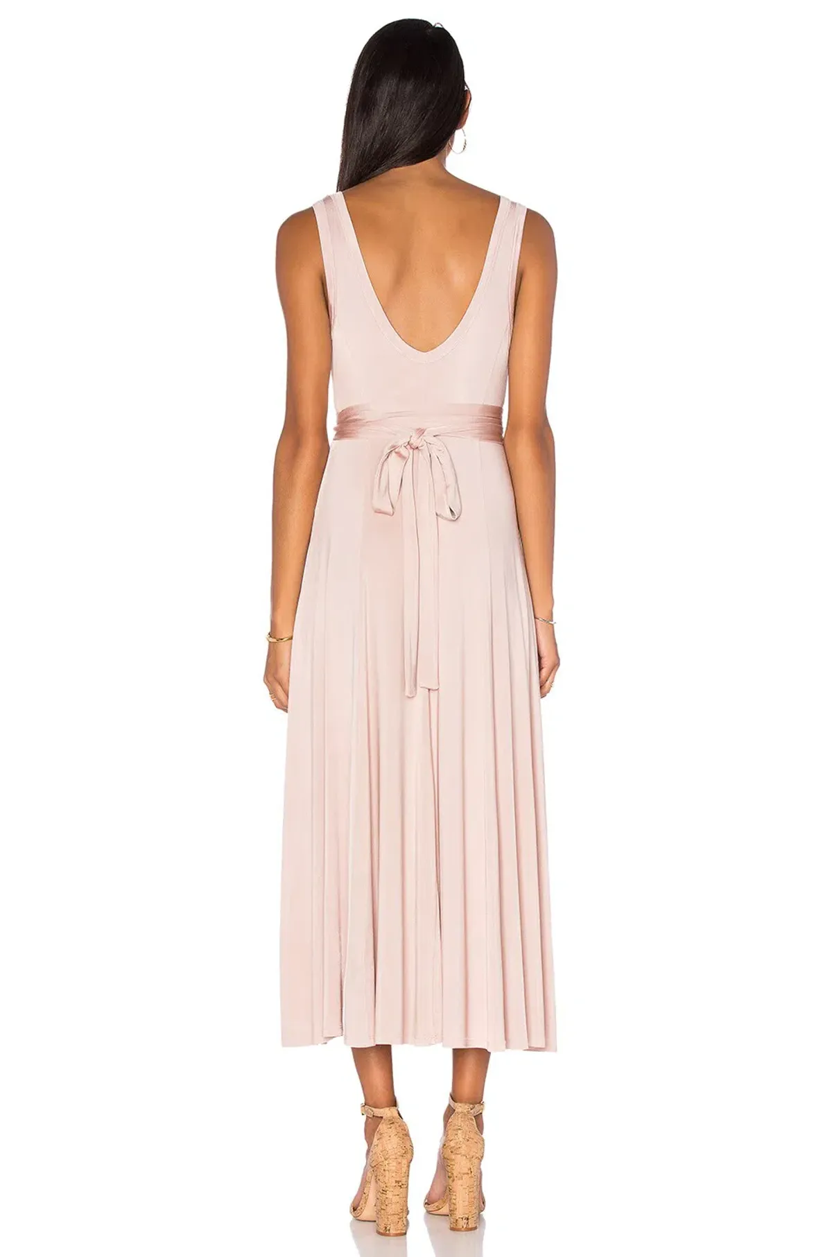 Zimmermann Chroma Slinky Dress Soft Nude Pink Size 0 / AU 8 - Image 3