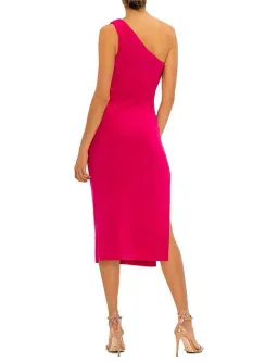 Bec and Bridge Ulla Asym Midi Dress Pink Size AU 6 for rent on The Volte - image 3