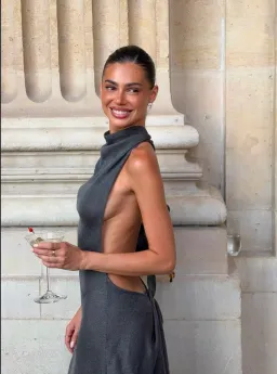 Romy Dress in Chrome Metalic / XS for rent on The Volte - image 2