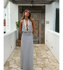 Setaye Wunulla Maxi Dress Grey Size 6 for rent on The Volte - image 1