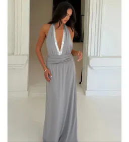 Setaye Wunulla Maxi Dress Grey Size 6 for rent on The Volte - image 3