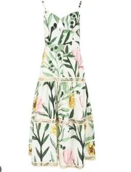 PatBo Jasmin Jute Trim MIDI Dress Size US 12 for rent on The Volte - image 2
