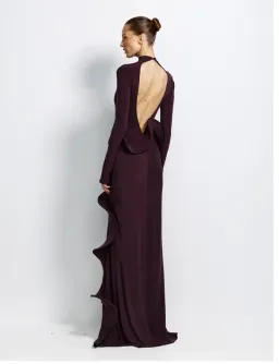 Effie Kats Orabella Gown in Truffle size 10 for rent on The Volte - image 4