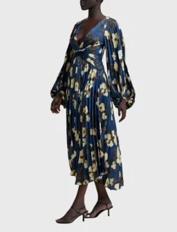 Acler Palms Long Sleeve Midi Dress size 16 for rent on The Volte - image 7