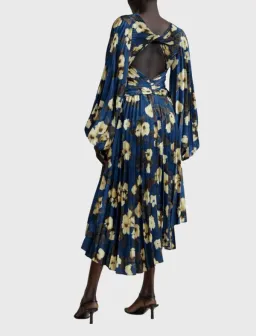 Acler Palms Long Sleeve Midi Dress size 16 for rent on The Volte - image 2
