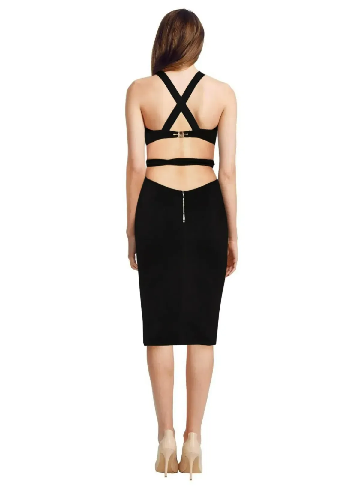 Bec & Bridge Desert of Paradise Black Dress Black Size AU 8 - Image 3