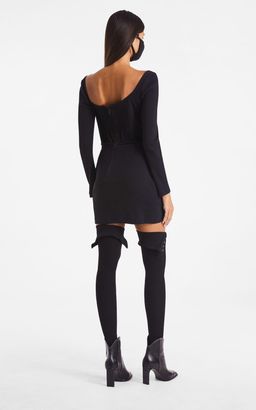 Dion Lee Rib Corset Mini Dress Black Size 10 for rent on The Volte - image 3