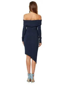 Bec & Bridge Florence Long Sleeve Dress Navy Size AU 6 for rent on The Volte - image 2