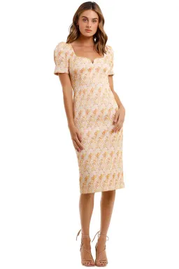 Rebecca Vallance Amber Midi Dress Print Size 8 for rent on The Volte - image 1