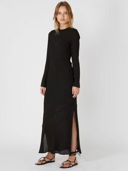 Sir The Label Indre Long Sleeve Dress Black Size AU 6 for rent on The Volte - image 1