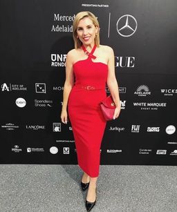 Georgy Collection Athena Dress Red Size M  for rent on The Volte - image 10