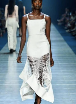 Dion lee honeycombe drape perf dress for rent on The Volte - image 1