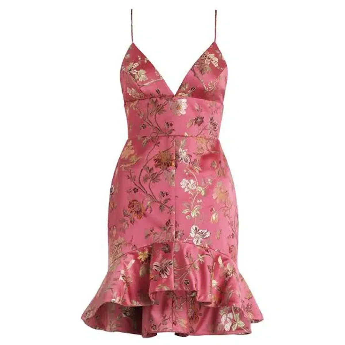 Zimmermann Cavalier Flounce Bodice Dress Pink Floral embroidery Size 8 - Image 1