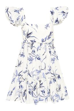 Aje Charlotte Cotton Broderie Mini Dress Print Size 8 for rent on The Volte - image 4