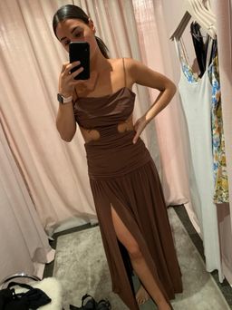 Bec & Bridge Minx Midi Dress Copper Size 8  for rent on The Volte - image 2