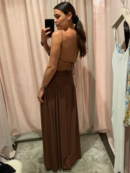 Bec & Bridge Minx Midi Dress Copper Size 8  for rent on The Volte - image 4