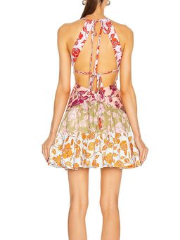 Zimmermann The Lovestruck V Neck Mini Dress Mixed Roses Size 6 for rent on The Volte - image 4